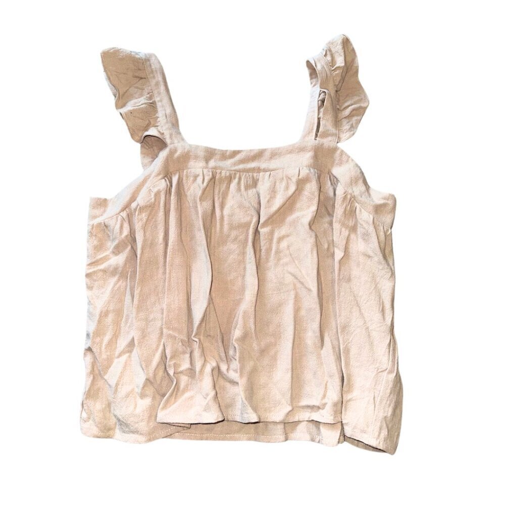 NWT Tank Tank Top Blouse Ruffle Straps Cropped Anrabess Size Large Women y2k